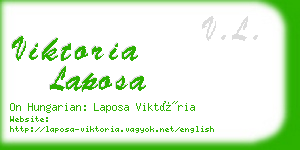 viktoria laposa business card